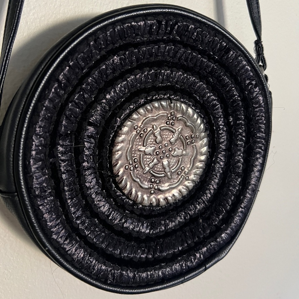 Free People Black Faux Leather Bag
